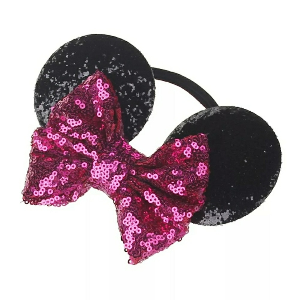 Sparkly Minnie Mouse Ears Bow Headband